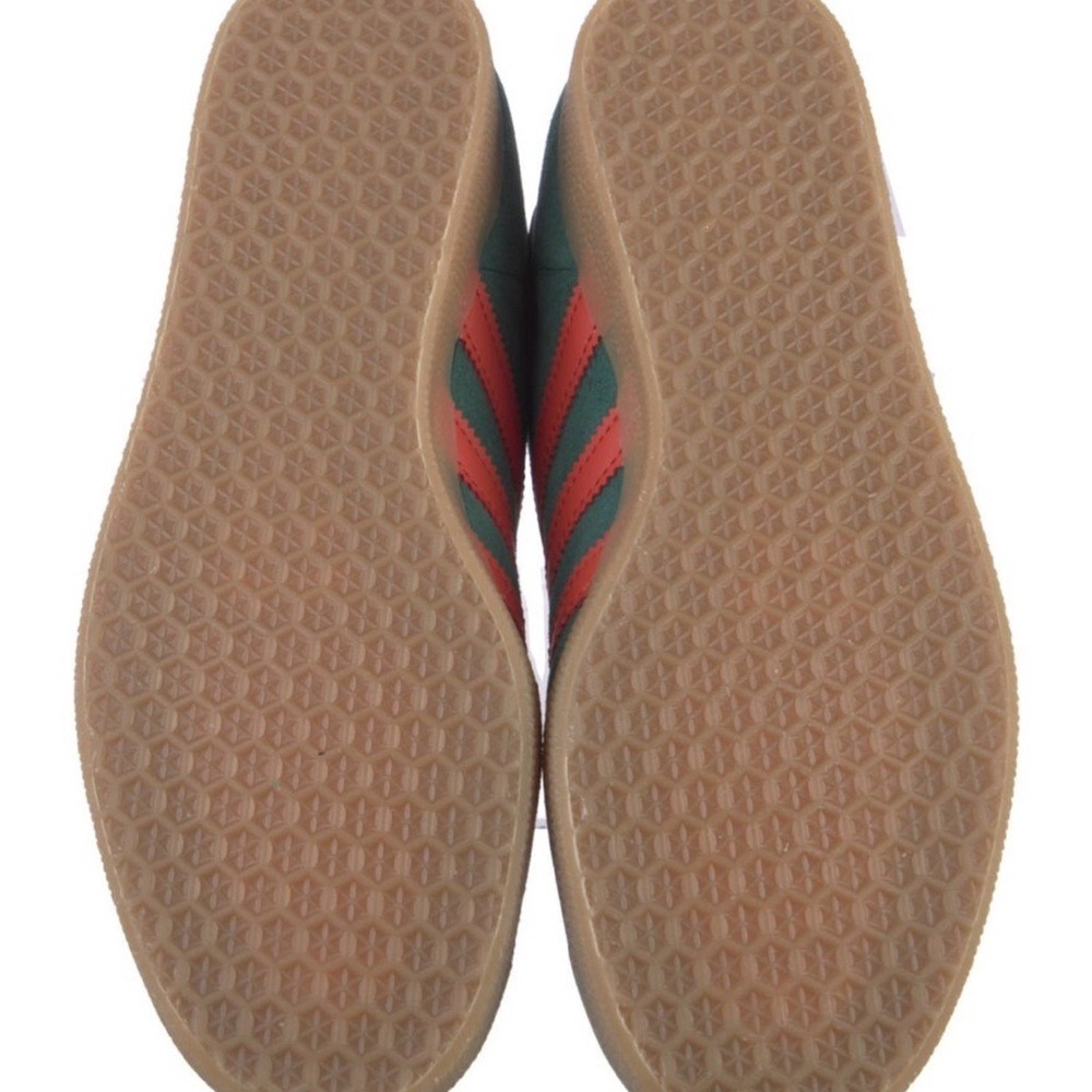 Adidas Gazelle Green Orange Suede Gum Sole Sneakers IG4988 - Picture 4 of 5
